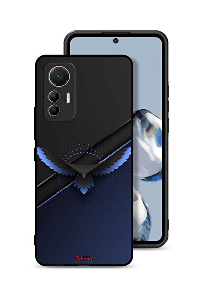 Tolwak غطاء حماية لهاتف شاومي 12 لايت بتصميم نسر فني تجريدي رقمي