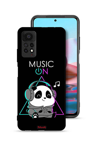 Tolwak غطاء حماية لهاتف شاومي ريدمي نوت 11 برو 5G بطبعة موسيقى الباندا