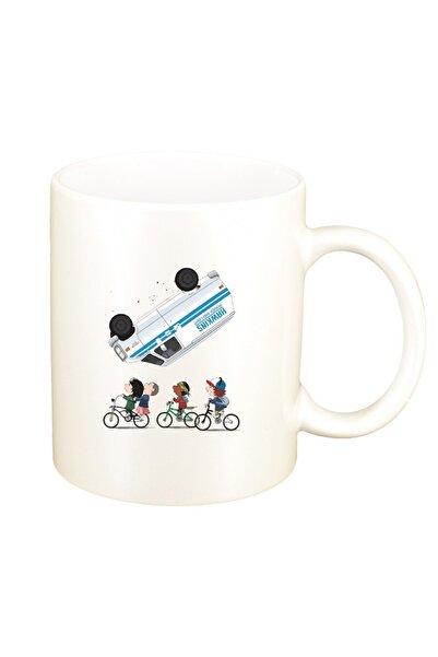 INOVATIX Cană albă personalizată, Stranger Things, D1300, INOVATIX®. 330 ml