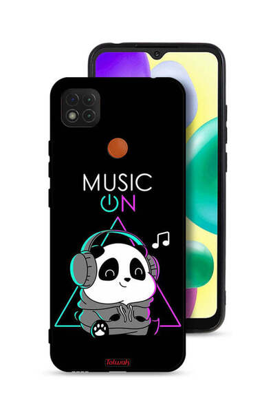 Tolwak غطاء حماية لهاتف شاومي ريدمي 9C بطبعة موسيقى الباندا