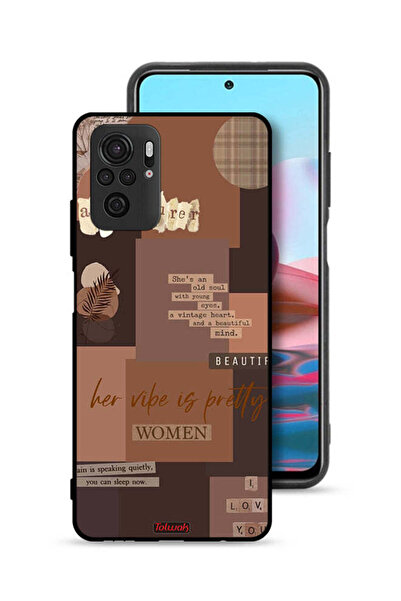Tolwak Xiaomi Redmi Note 10 4G Protective Case Cover Adventurer Women