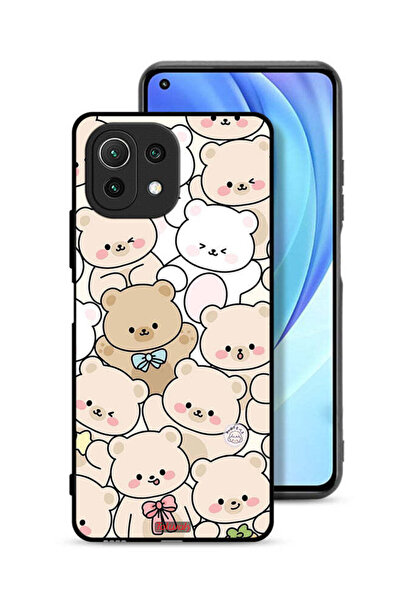 Tolwak غطاء حماية لهاتف شاومي مي 11 لايت بنقشة الدببة