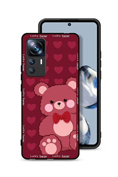 Tolwak غطاء حماية لهاتف شاومي 12T Pro بتصميم الدب المحظوظ
