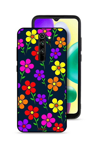 Tolwak غطاء حماية لهاتف شاومي ريدمي نوت 8 برو - زهور ملونة
