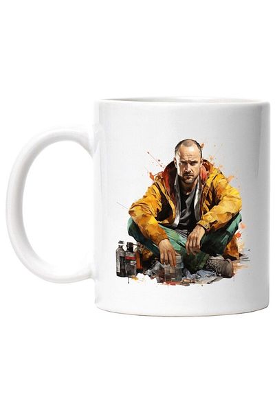 INOVATIX Personalized white mug, Jesse Pinkman, Breaking Bad, Fictional Character, Bottles, INOVATIX®. 330ml