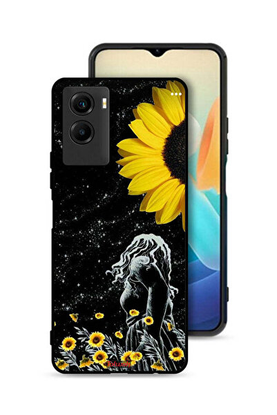 Tolwak Vivo Y55s 5G (2021) Protective Case Cover Girl Look At Moon Art