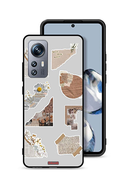 Tolwak غطاء حماية لهاتف Xiaomi 12S بقطع من الملصقات الورقية