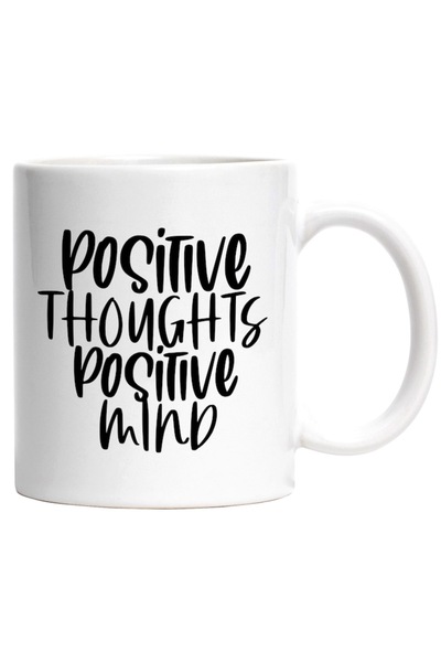 INOVATIX Εξατομικευμένη λευκή κούπα, για όσους έχουν θετικές σκέψεις και θετι...