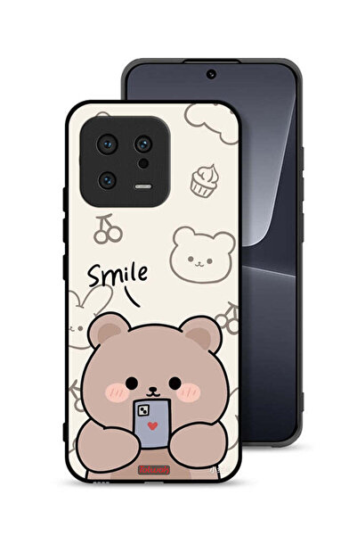 Tolwak غطاء حماية لهاتف شاومي 13 برسومات الدب المبتسم