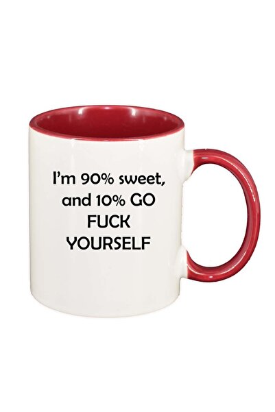 INOVATIX Cana alba personalizata, Sweet, interior rosu, D248, INOVATIX®. 330ml