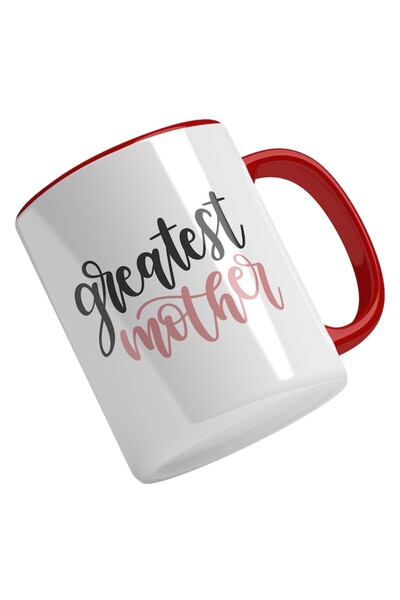 INOVATIX Cana alba personalizata, In Engleza Greatest Mother, Cea Mai Buna Ma...