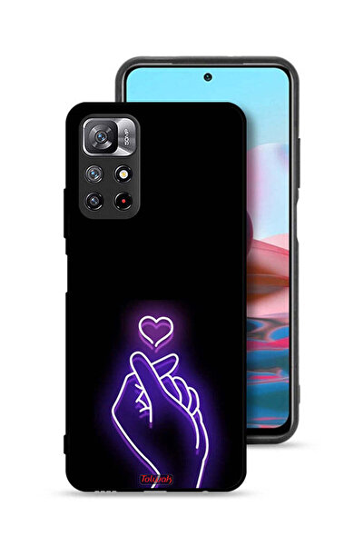 Tolwak غطاء حماية لهاتف شاومي ريدمي نوت 11 4G بتصميم قلب صغير