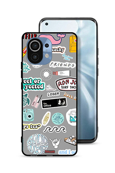 Tolwak Xiaomi Mi 11 Protective Case Cover Good Vibes Stickers