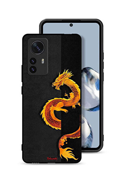 Tolwak Xiaomi 12 Protective Case Cover Dragon Art