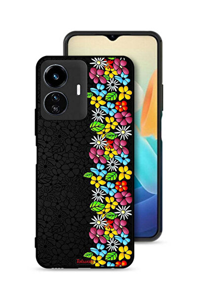 Tolwak غطاء حماية لهاتف Vivo Y77e 5G من فلاورز لاين