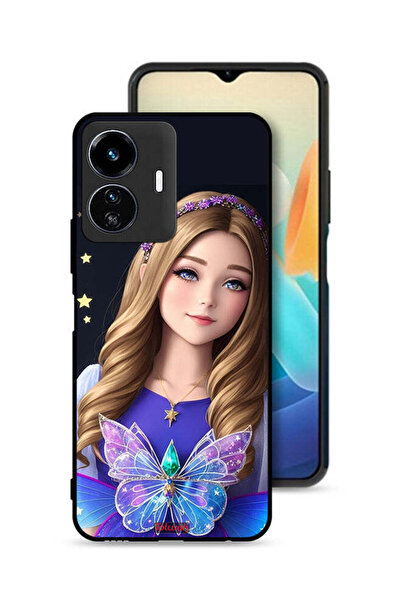 Tolwak Vivo Y77 5G Protective Case Cover Cute Butterfly Girl