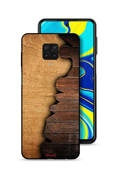 Tolwak غطاء حماية لهاتف شاومي ريدمي نوت 9 برو بنمط خشبي عتيق
