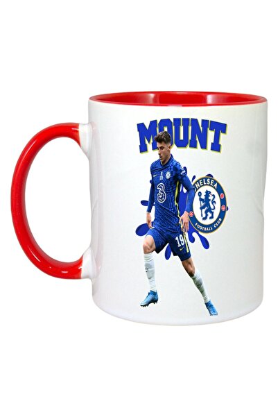 INOVATIX Εξατομικευμένη Λευκή Κούπα, Mound Chelsea, Κόκκινη Λαβή και Εσωτερικ...