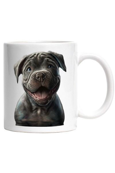INOVATIX Personalized white mug, Puppy, Smile, Sunlight, Fur, INOVATIX®. 330ml