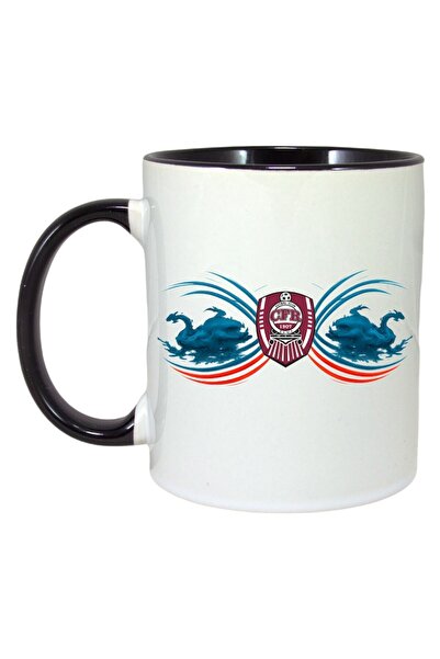 INOVATIX Personalized White Mug, Cfr_cluj, Black Handle and Interior, ®. 330 ml