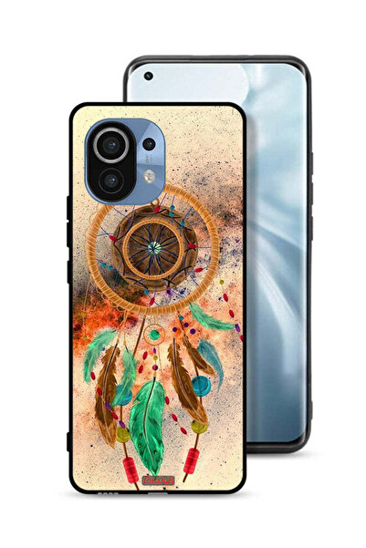 Tolwak غطاء حماية لهاتف شاومي مي 11 بنقشة ماندالا وريش معلق