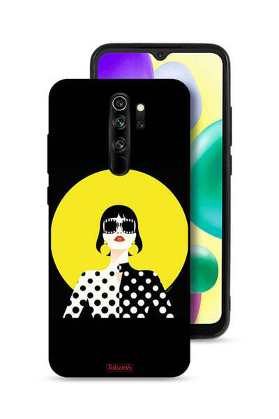 Tolwak Xiaomi Redmi Note 8 Pro Protective Case Cover Stylish Girl Art