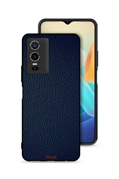 Tolwak غطاء حماية جلدي بنمط لهاتف Vivo Y76 5G