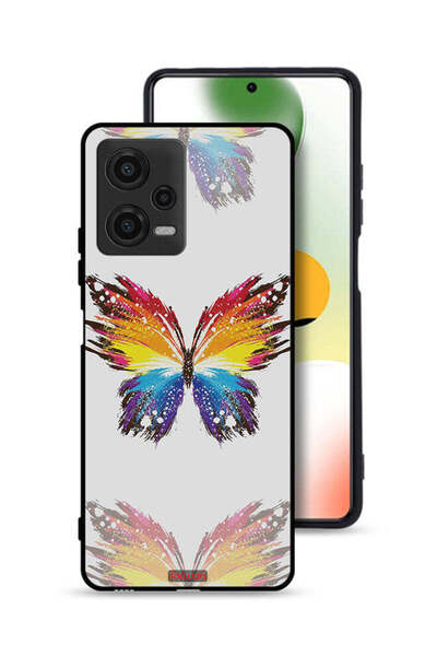 Tolwak غطاء حماية لهاتف Xiaomi Poco X5 بخلفية بسيطة وفن رقمي وبساطة الفراشة