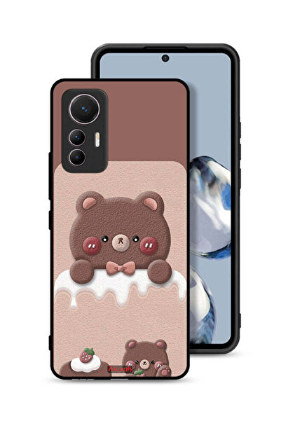 Tolwak غطاء حماية لهاتف شاومي 12 لايت - دب الفراولة