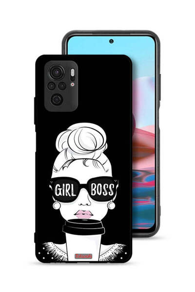 Tolwak Xiaomi Redmi Note 10S Protective Case Cover Girl Boss