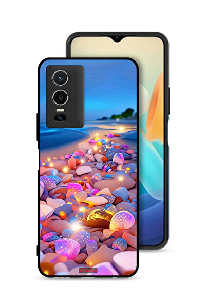 Tolwak غطاء حماية لهاتف Vivo Y76 5G بنقشة الأحجار الفنية