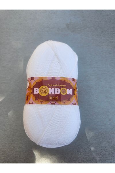 BONBON Crystal Hand Knitting Yarn No:98200 Crystal Fiber Soap Dispenser Pouch Knitting Yarn 100Gr-475Mt
