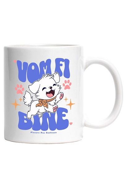 INOVATIX Personalized white mug, We Will Be Well - Every Step Matters, INOVATIX®. 330ml