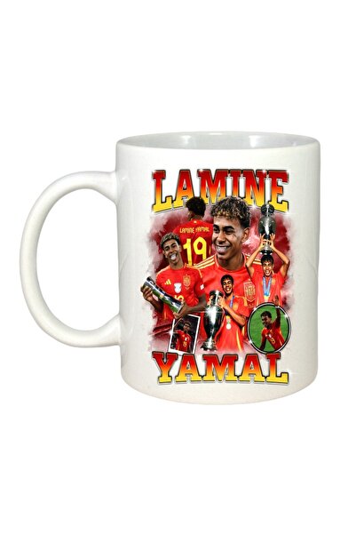 INOVATIX Cana Alba Personalizata, Lamine Yamal Spain Cup, Maner Si Interior A...