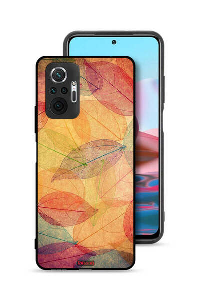 Tolwak غطاء حماية لهاتف شاومي ريدمي نوت 10 برو 4G بطبعة أوراق فنية رقمية تجريدية