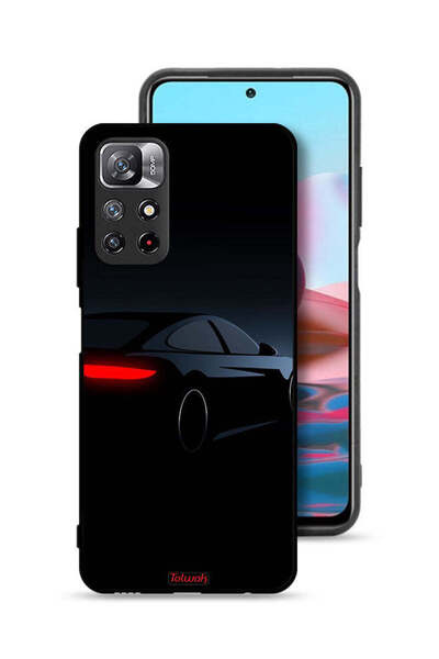 Tolwak غطاء حماية لهاتف شاومي ريدمي نوت 11 4G - لون السيارة الداكنة