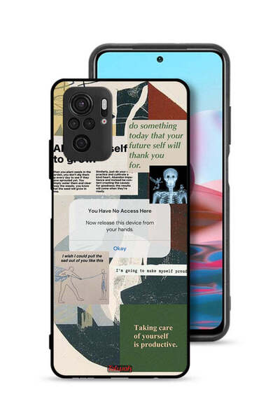 Tolwak Xiaomi Redmi Note 10 4G Protective Case Cover Allow Yourself To Grow