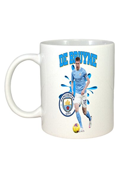 INOVATIX Cana Alba Personalizata, De Bruyne Manchester Ball, Maner Si Interio...