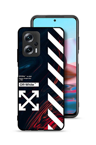 Tolwak غطاء حماية لهاتف شاومي ريدمي نوت 11T برو 5G، ملصق أبيض فاتح