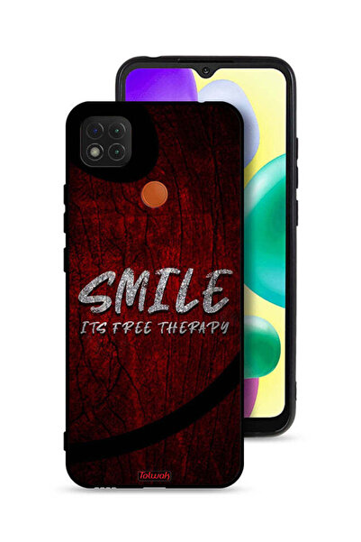 Tolwak Xiaomi Redmi 9C Protective Case Cover Smile Its Free Therapy