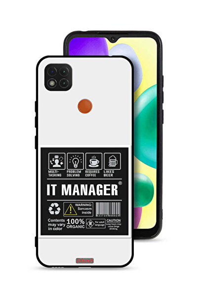 Tolwak غطاء حماية لهاتف شاومي ريدمي 10A، ملصق إدارة تكنولوجيا المعلومات