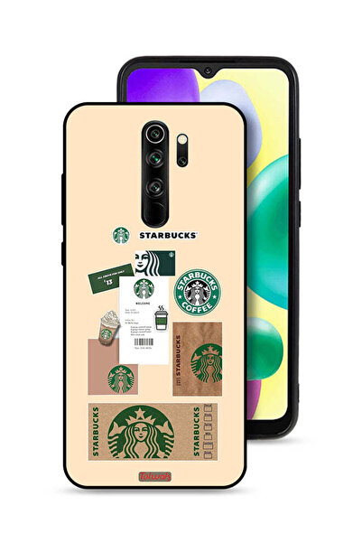 Tolwak Xiaomi Redmi Note 8 Pro Protective Case Cover Coffee Sticker