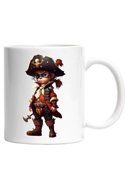 INOVATIX Cana alba personalizata, Pirat, Masca, Palarie, Pana, Costum, INOVAT...