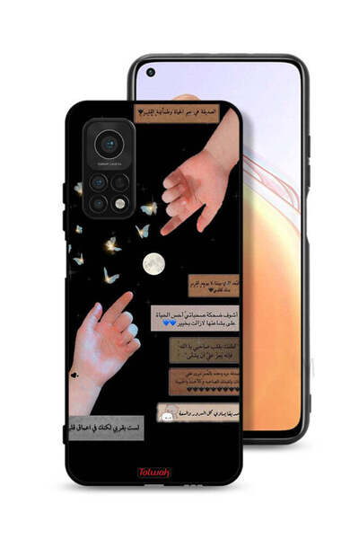 Tolwak غطاء حماية لهاتف شاومي مي 10 تي 5 جي - اقتباسات عربية وأيدي ملامسة