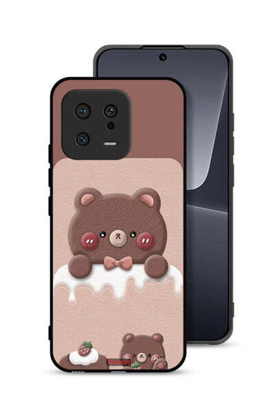 Tolwak غطاء حماية لهاتف شاومي 13 - دب الفراولة