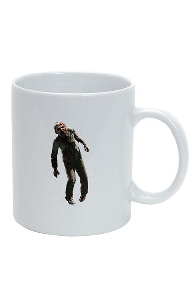 INOVATIX Personalized white mug, Zombie, white, D374, INOVATIX®. 330ml