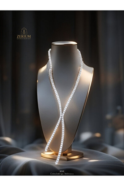 ZERİUM Minimal Işıltılı Suyolu Lüx Kadın Kolye