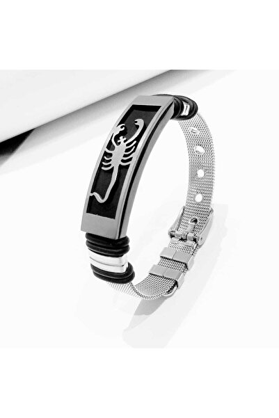 vogutima jewelery&silver by timuçin mavili Scorpion Motif Stainless Steel Bracelet • Steel Bracelet for Lover • Husband • Father in Lighted Box