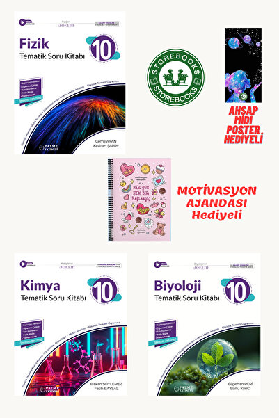 Miray Yayınları Palme Yayınları 10.Sınıf Fizik-Kimya Biyoloji Soru Bankası Mo...