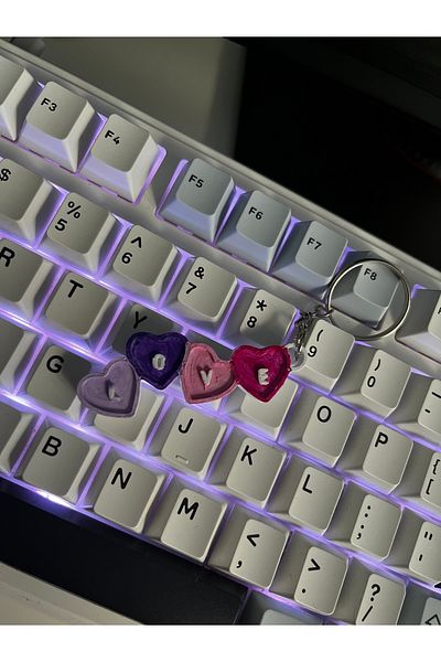 Gonulella Love Written 3D Keychain Gift Keychain for Lover